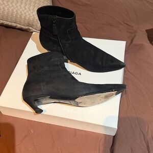 Balenciaga suede bootie